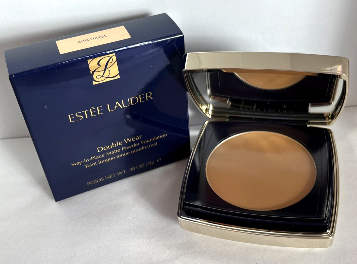 Estee Lauder Double Wear Stay In Place Matte Powder Foundation 4W4 HAZEL 11 g