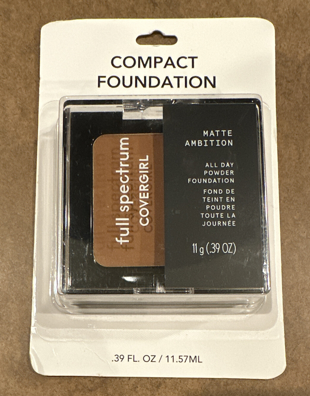 CoverGirl Full Spectrum Matte Ambition All-Day Powder Foundation – Deep – 0.39oz