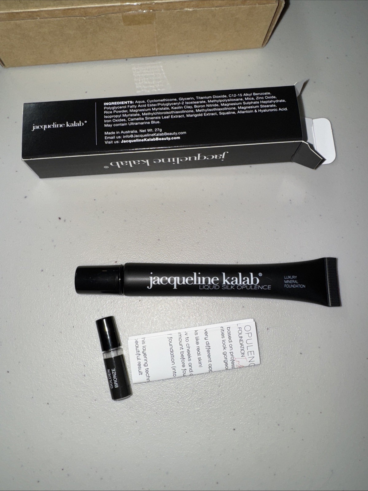 Liquid Foundation – Golden Bronze Jacqueline Kalab