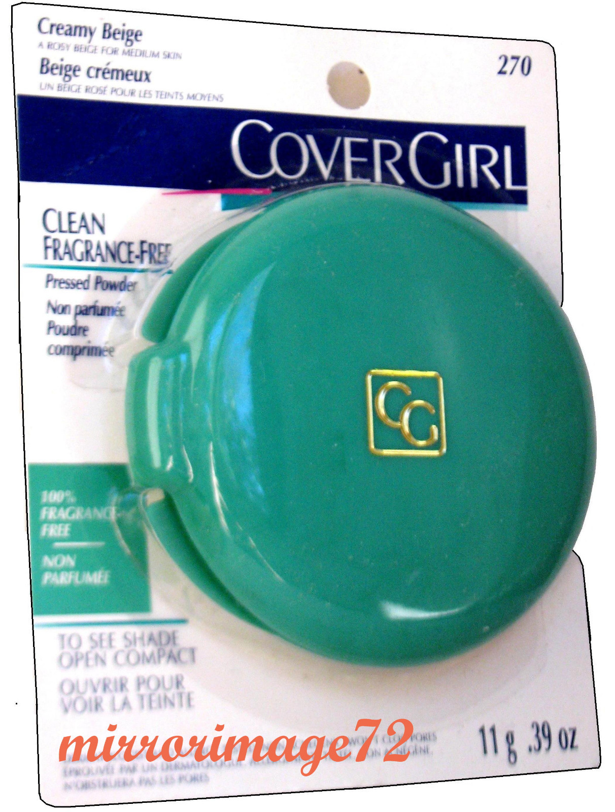 CoverGirl Clean Fragrance Free Pressed Powder #270 CREAMY BEIGE