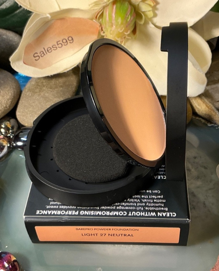 NEW bareMinerals~LIGHT 27 NEUTRAL~BarePro 24hr Skin-Perfecting Powder Foundation