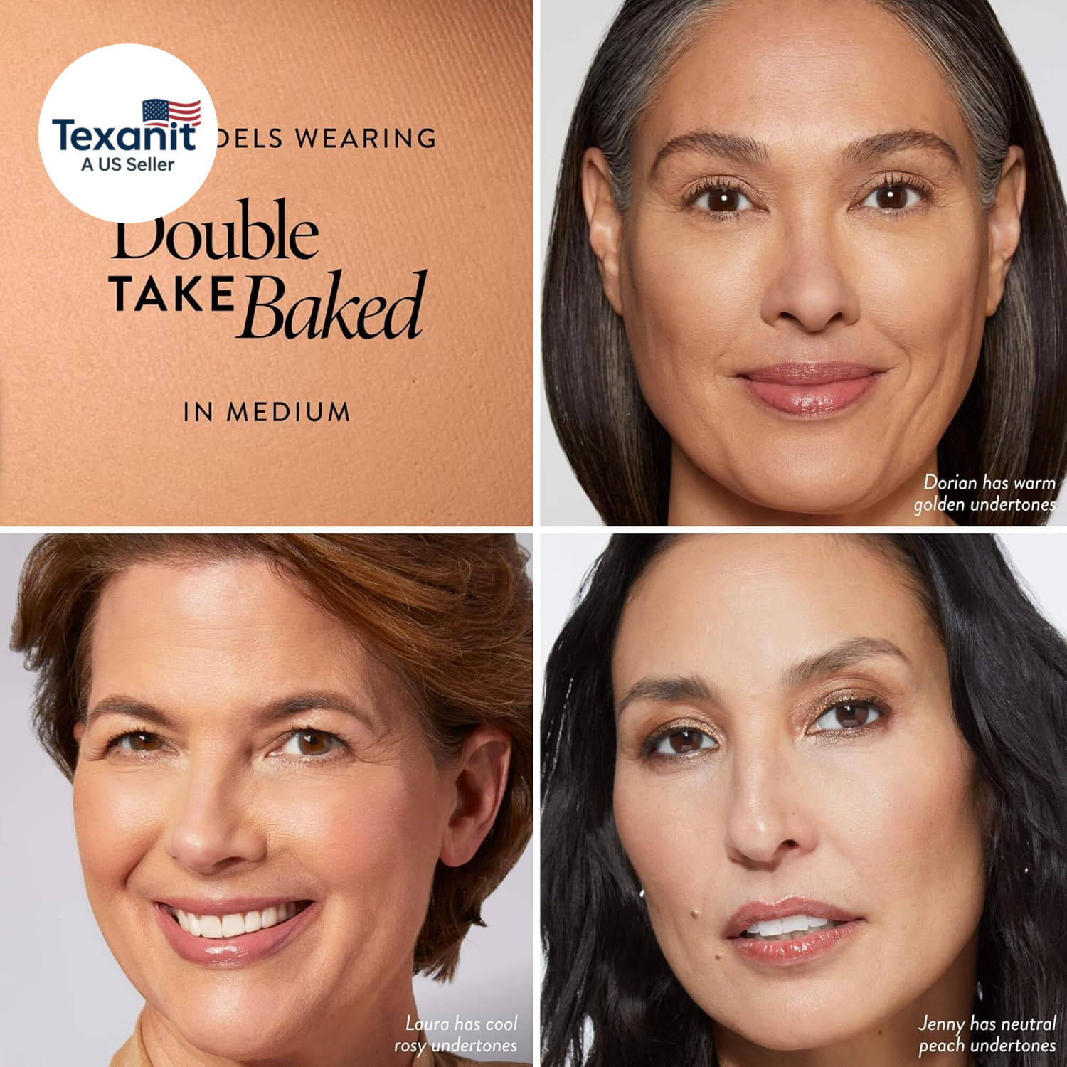 Baked Double Take Powder Foundation – Medium – Buildable Medium to Full Coverage