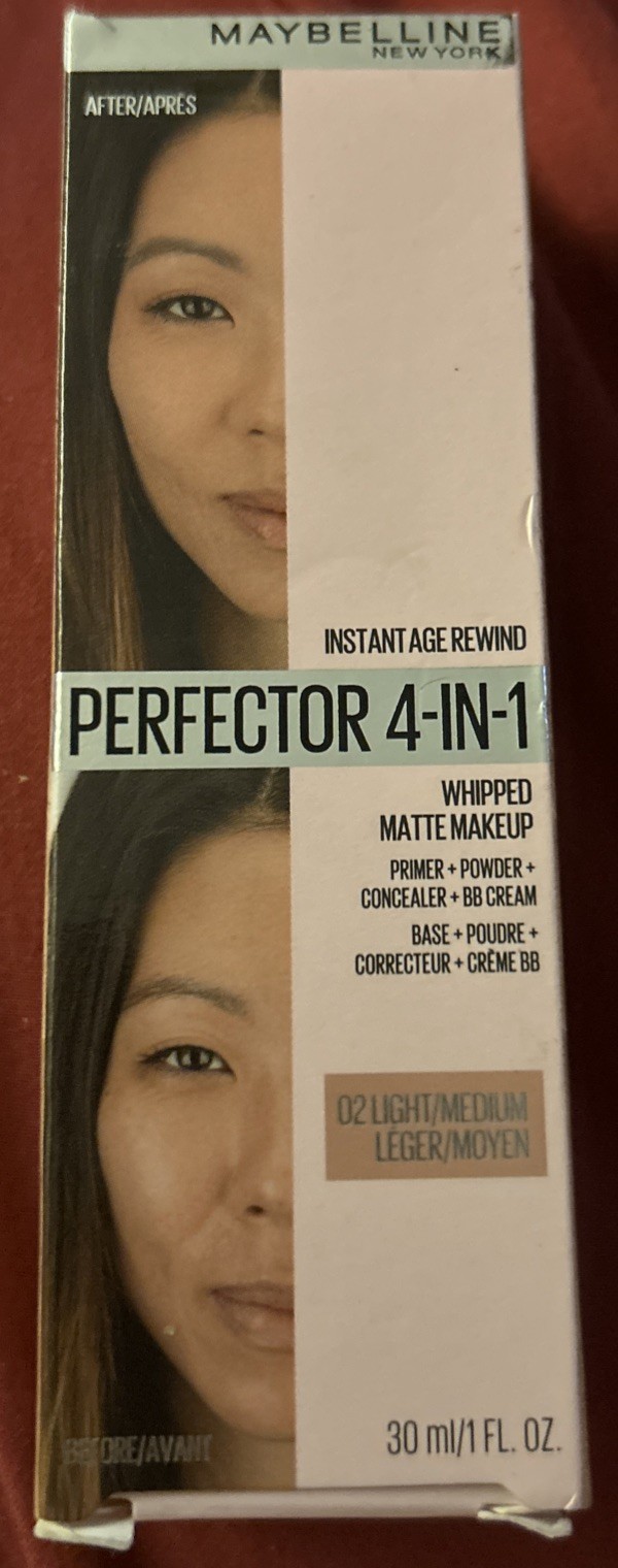 Maybelline Instant Age Rewind Perfector 4-In-1 Matte Makeup Light / Medium, 1 Oz
