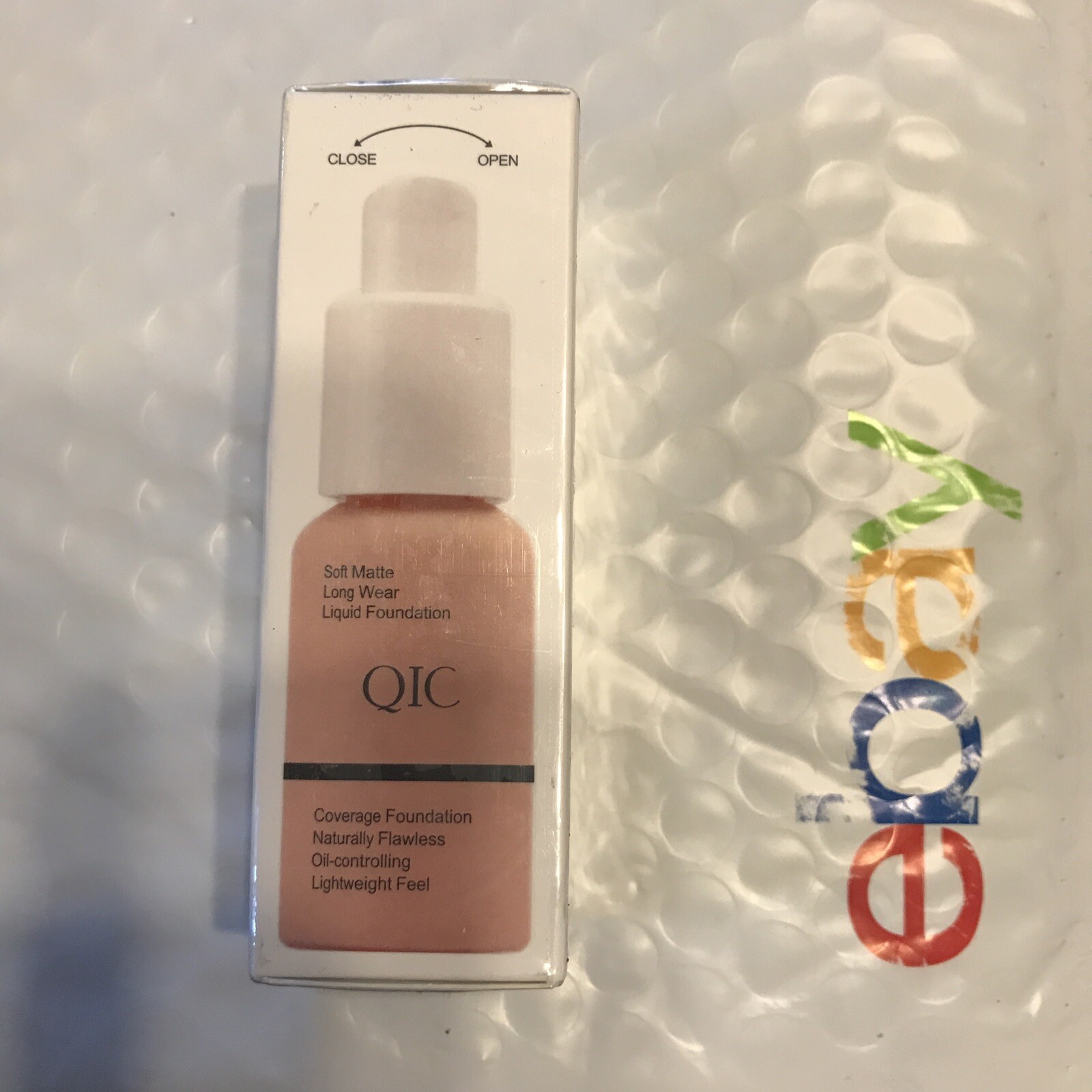 YANQINA QIC SOFT MATTE LONG WEAR LIQUID FOUNDATION 104 Buff Beige SEALED NIB