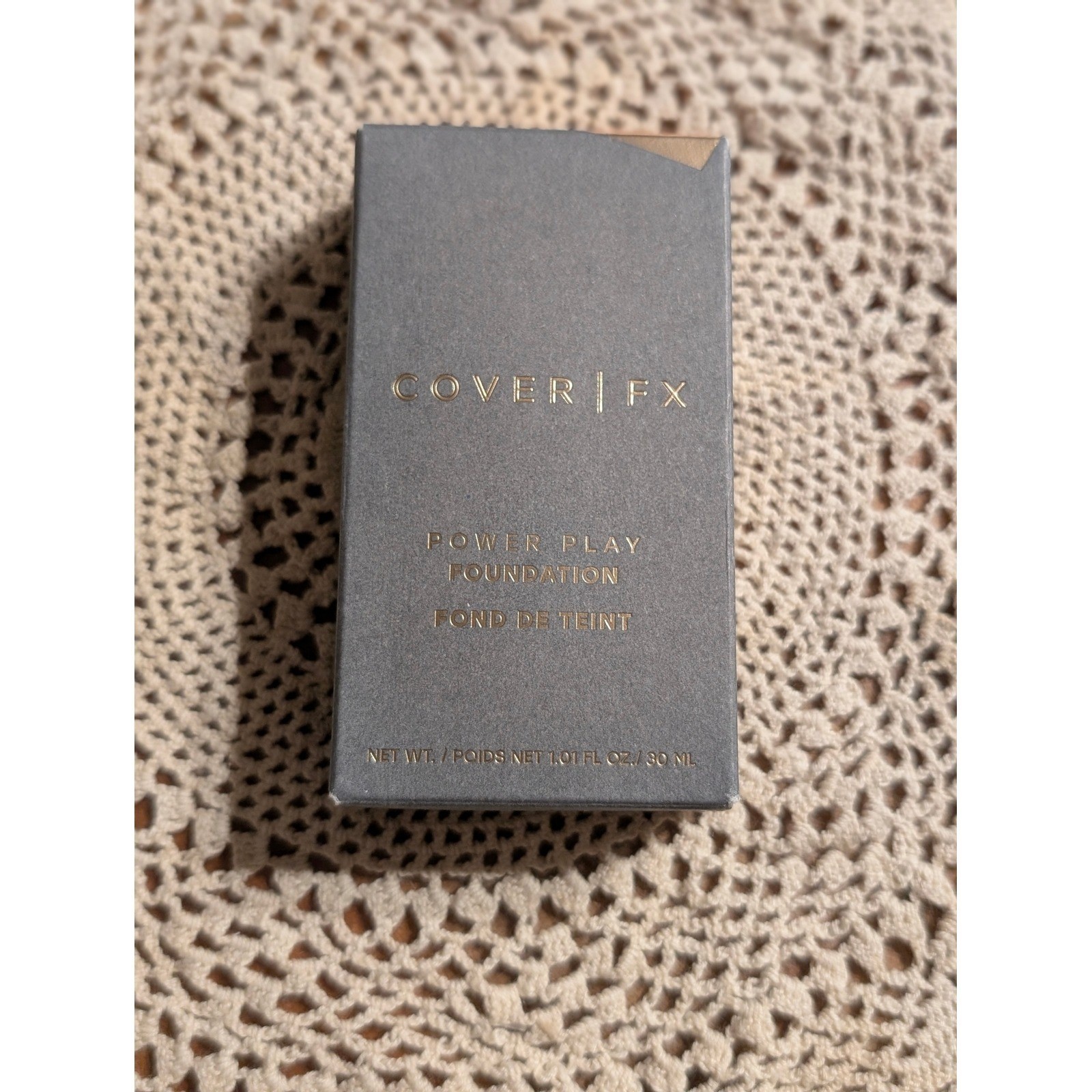 Cover FX Power Play Foundation Shade F2 Full Coverage Matte 1.01 fl oz 30ml New