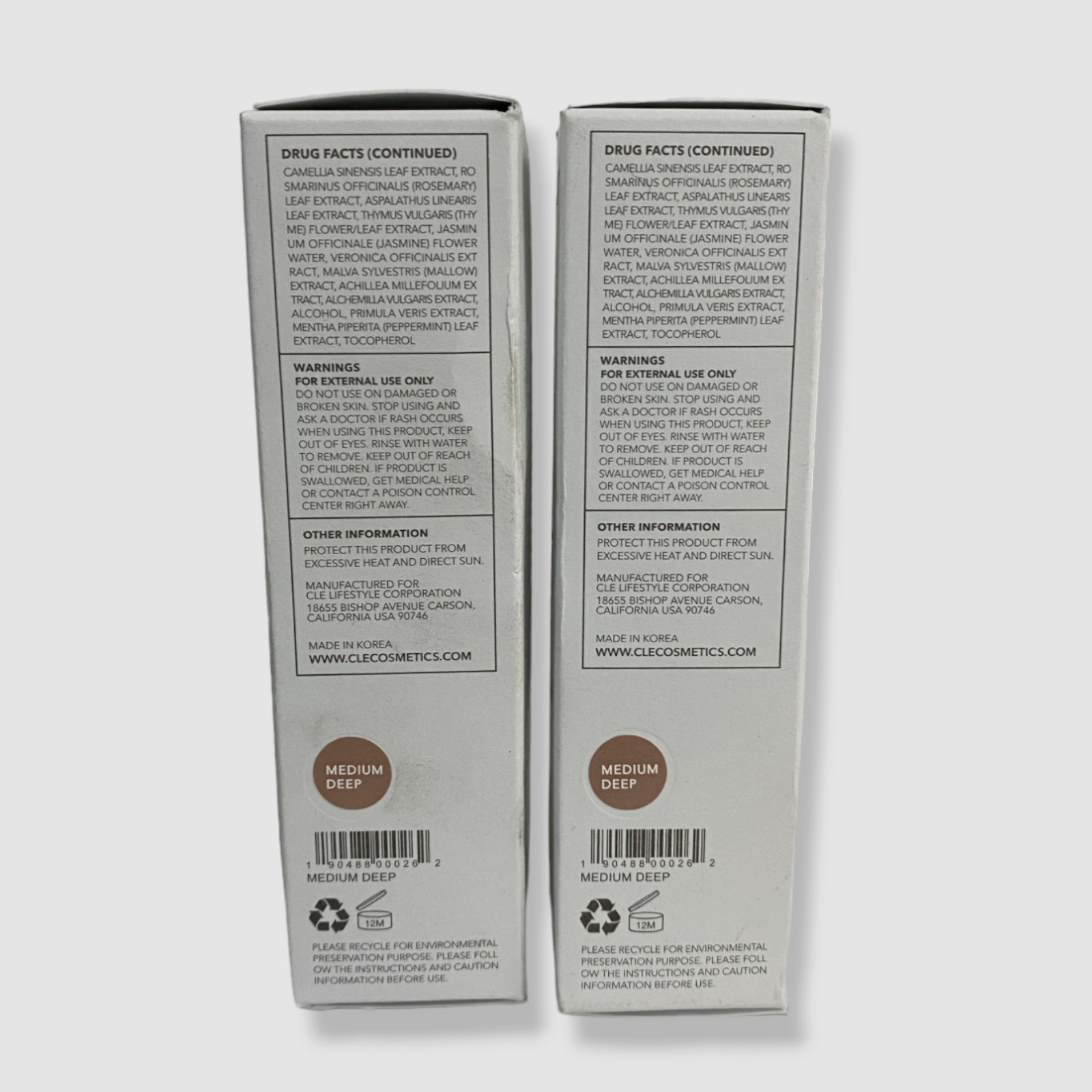 $76 CLE Cosmetics Medium Deep CCC Cream 2-Pack | 1 fl oz