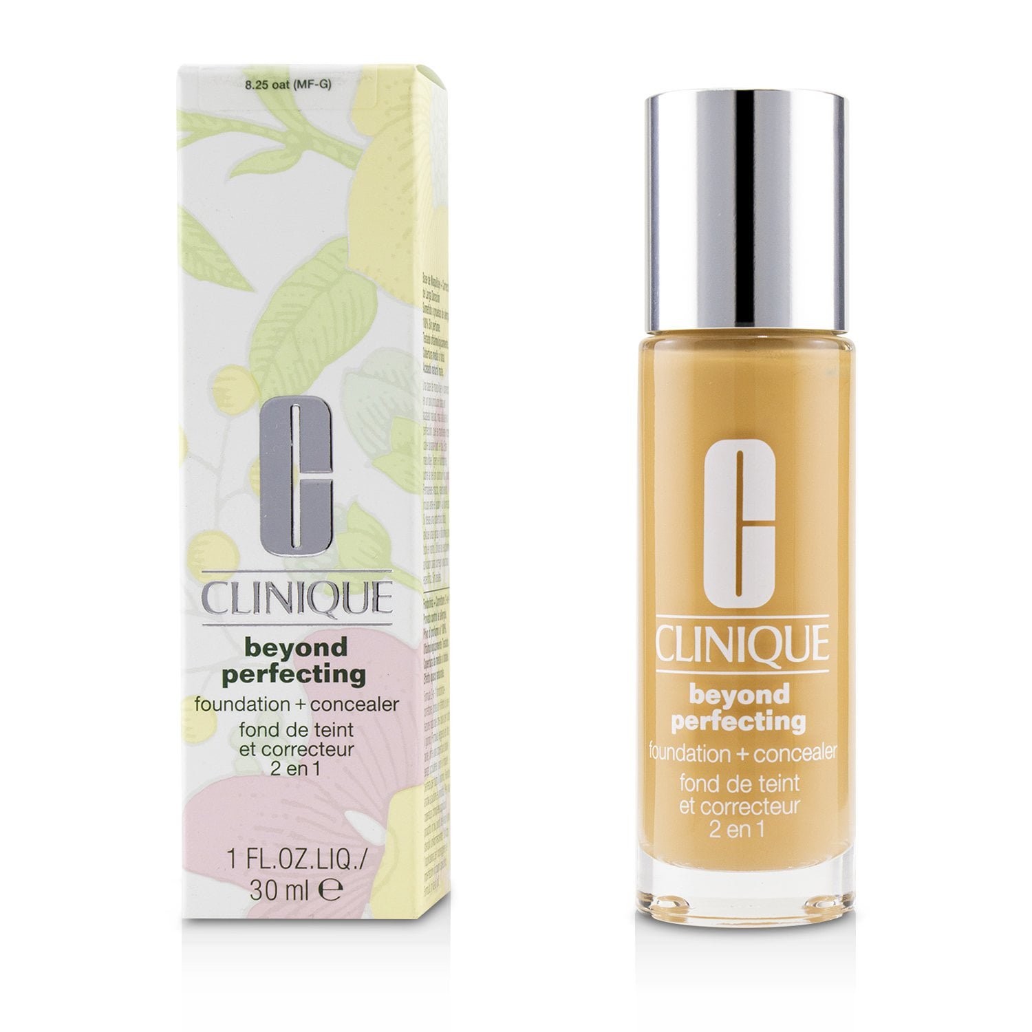 Clinique Beyond Perfecting Foundation & Concealer – # 8.25 Oat (MF-G) 30ml/1oz