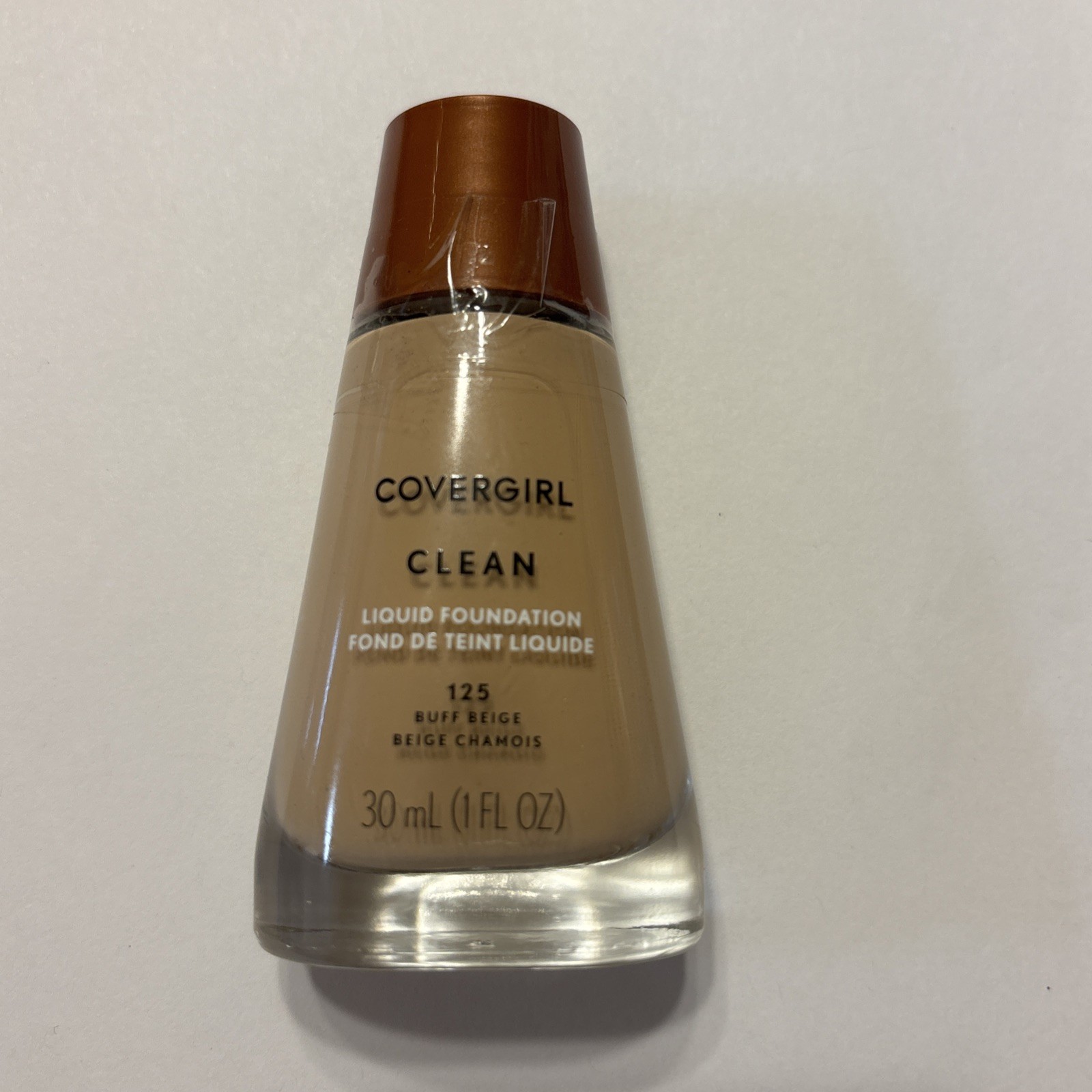Covergirl 125 BUFF BEIGE Clean Liquid Foundation RETIRED Sealed New