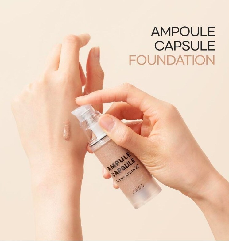 RIRE Ampoule Capsule Foundation 30ml #Natural Beige Moist Natural Cover Makeup