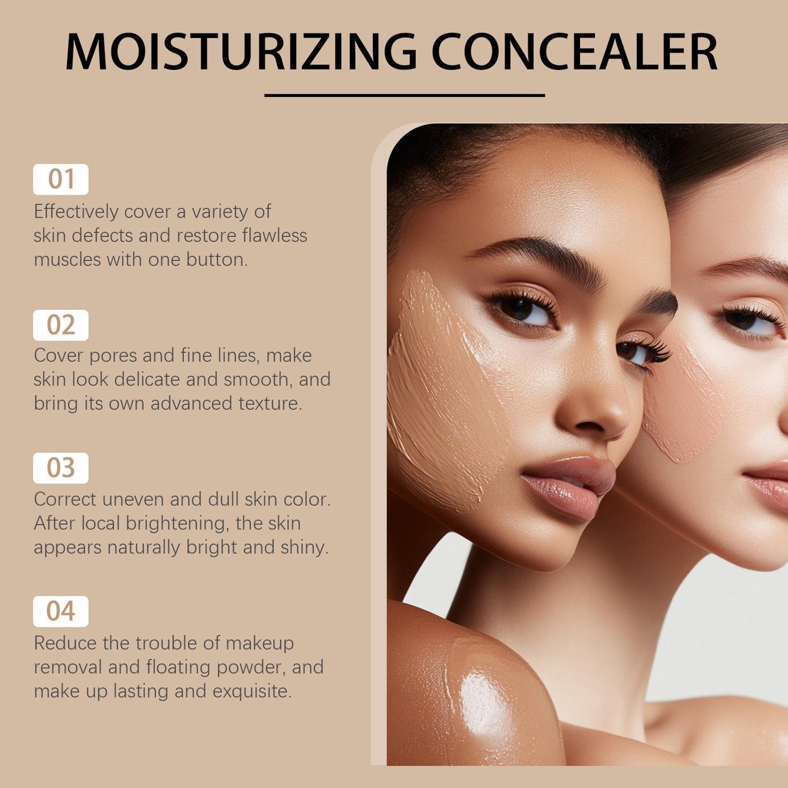 Luxe Research Color Changing Foundation – Instantly Adapts To Skin Tone