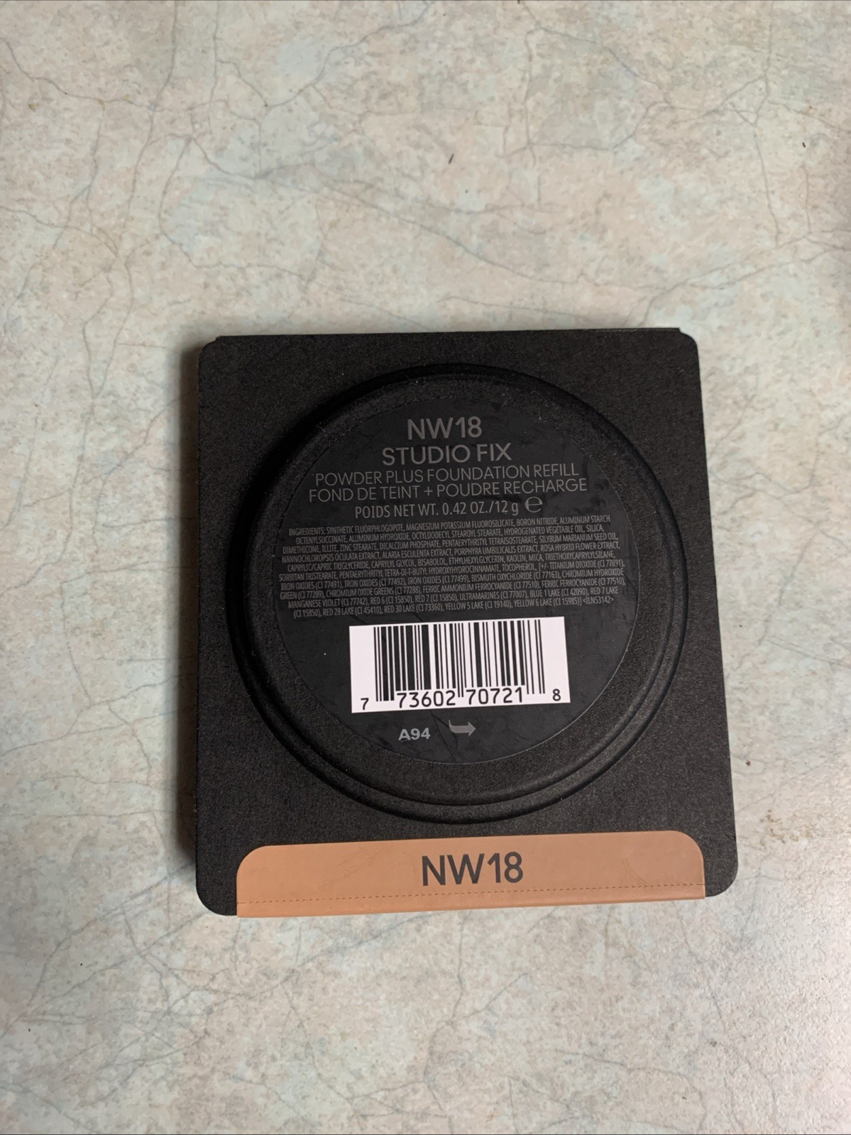 New MAC Studio Fix Powder Plus Foundation Refill (new Formula) -NW18-0.42 Oz/12g