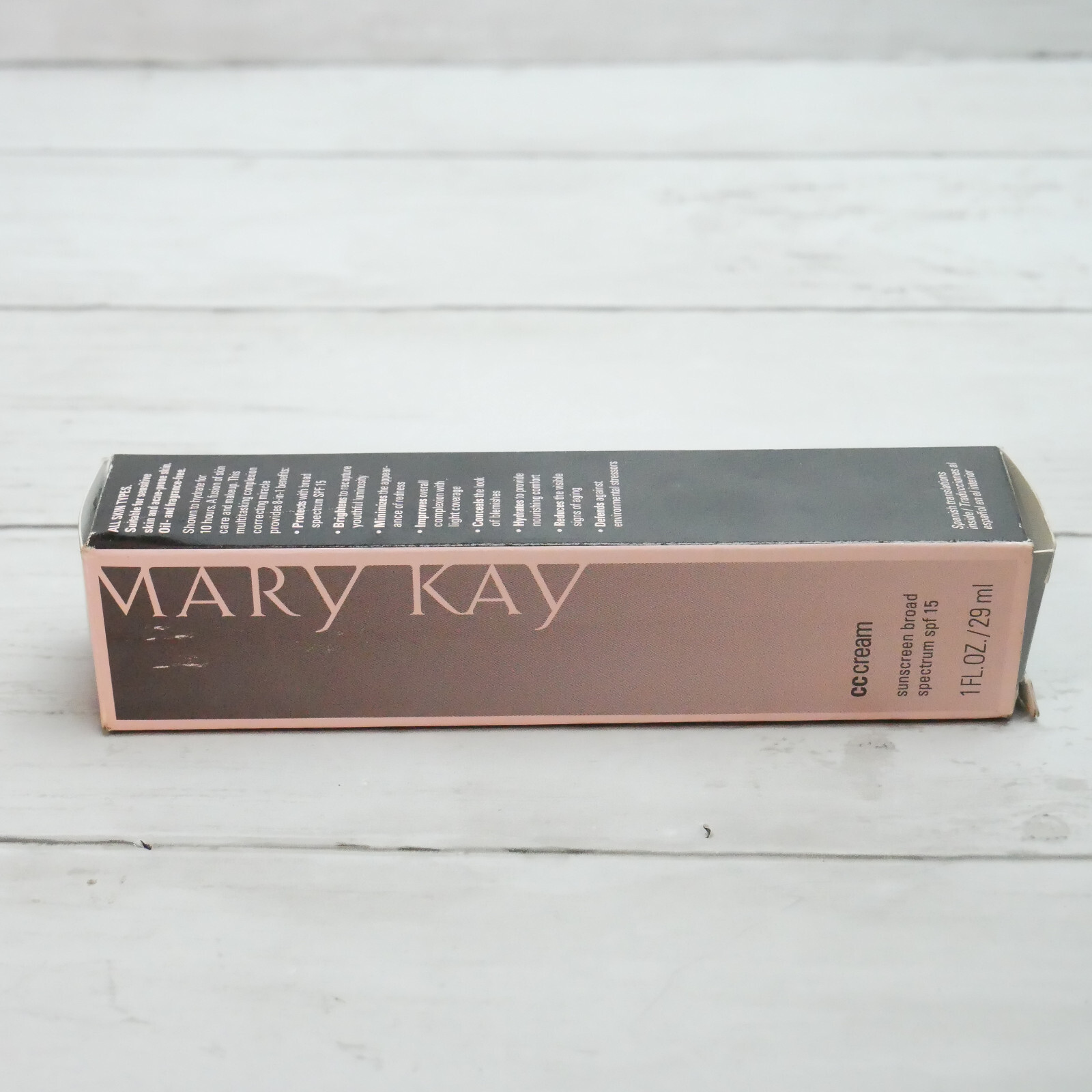 Mary Kay CC Cream Sunscreen Broad Spectrum SPF 15 Very Deep 1 FL OZ #086620 READ