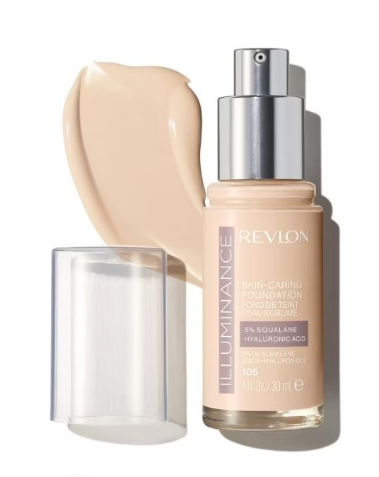 💜 Revlon Illuminance Skin-Caring Foundation Hyaluronic Acid 105 Ivory New