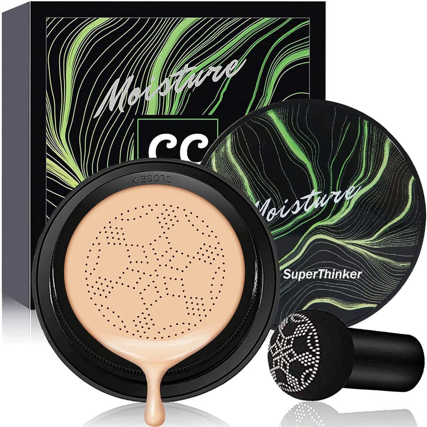 Natural Air Cushion Foundation – Tattoo Cover-Up & Moisturizing CC Cream