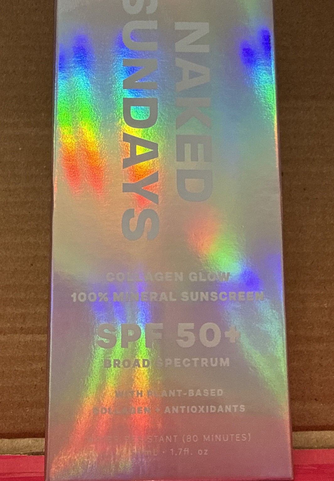 NEW Naked Sundays Collagen Glow SPF 50+ Mineral Sunscreen. Exp: 05/2026. 50ml