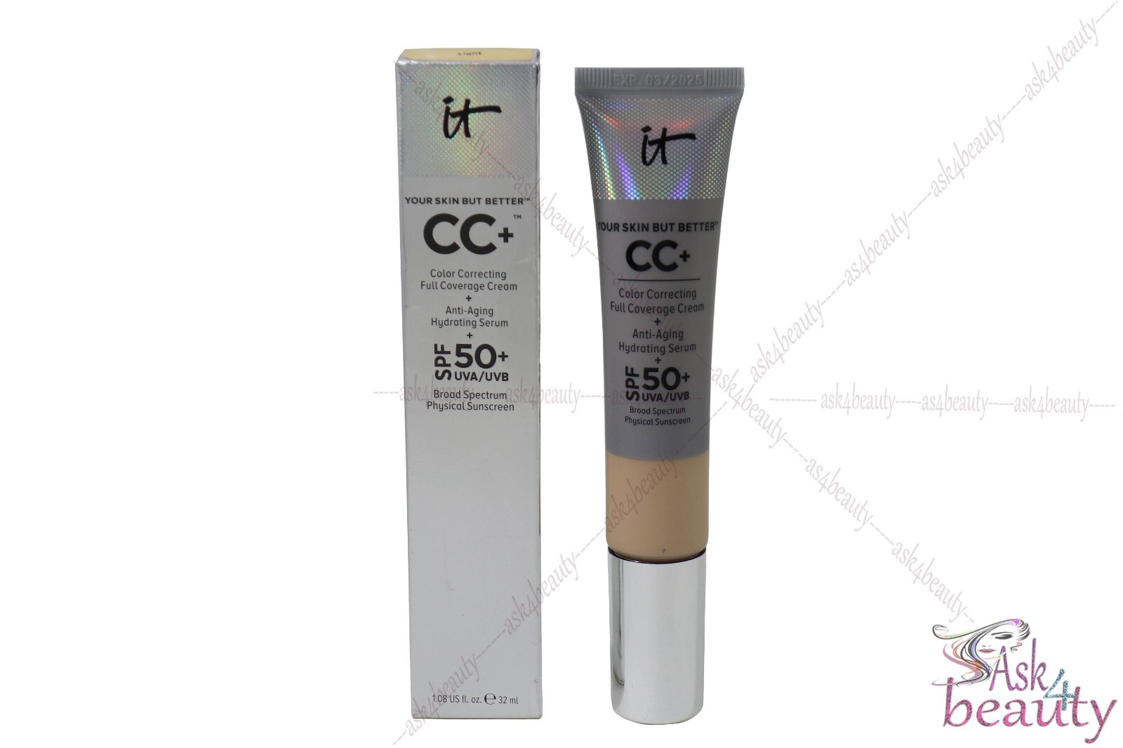 It Your Skin But Better CC+ Full Coverage Cream (Light) SPF 50 (1.08oz/32mL) NIB