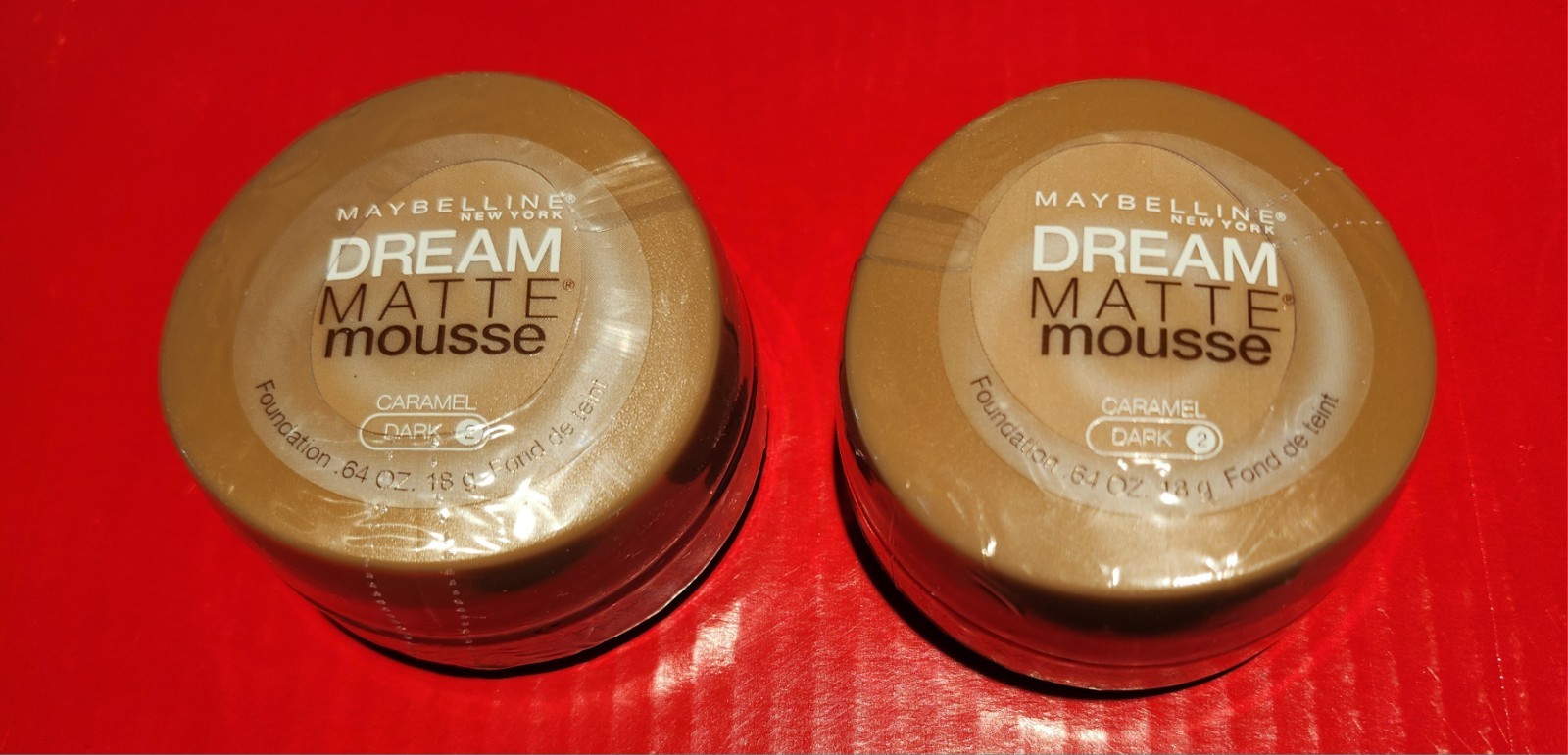 2 X Maybelline Caramel (Dark 2) New, Sealed, Perfect! Free SHIPPING