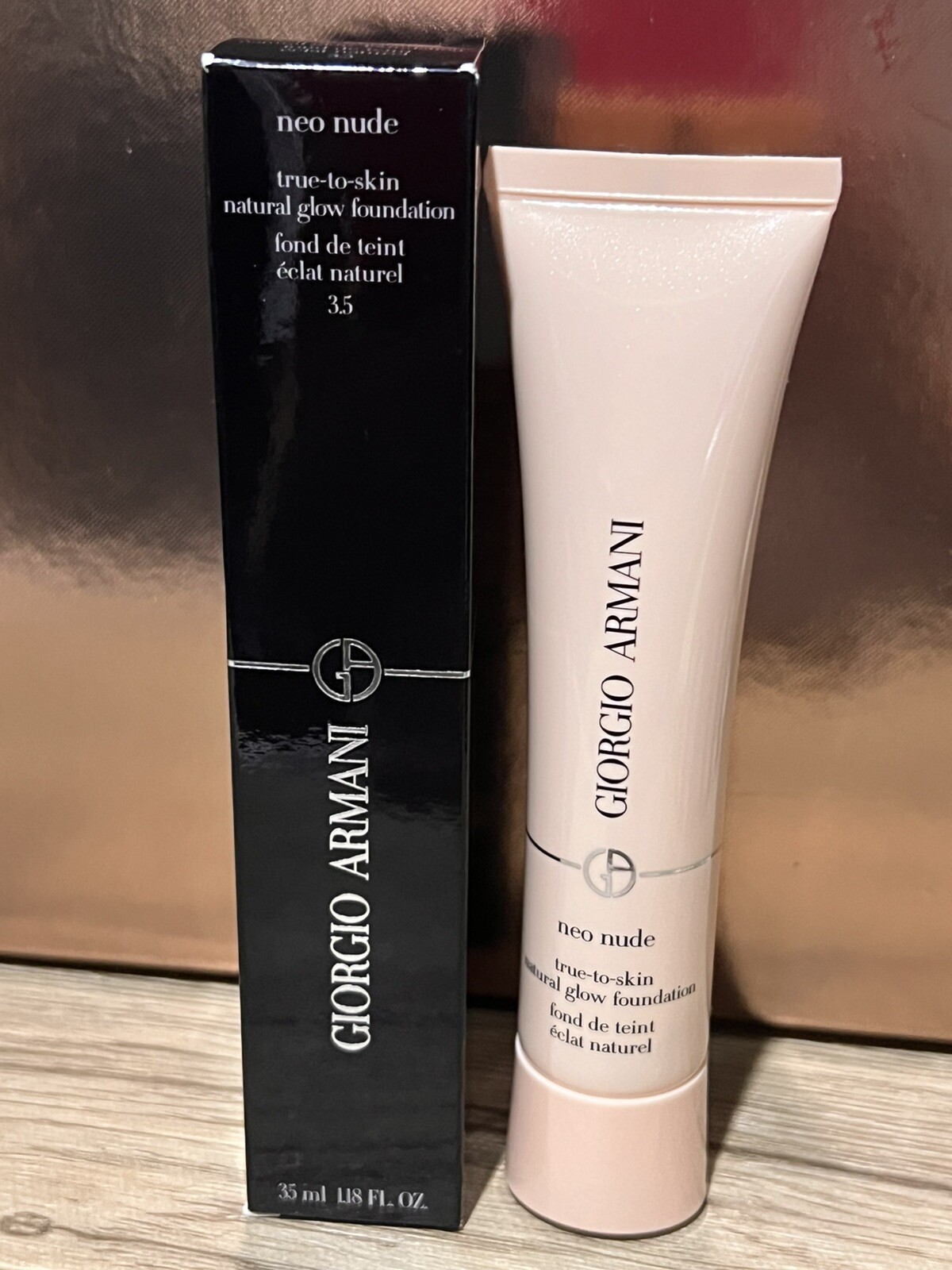 3.5 Giorgio Armani Neo Nude True To Skin Natural Glow Foundation Shade 3.5