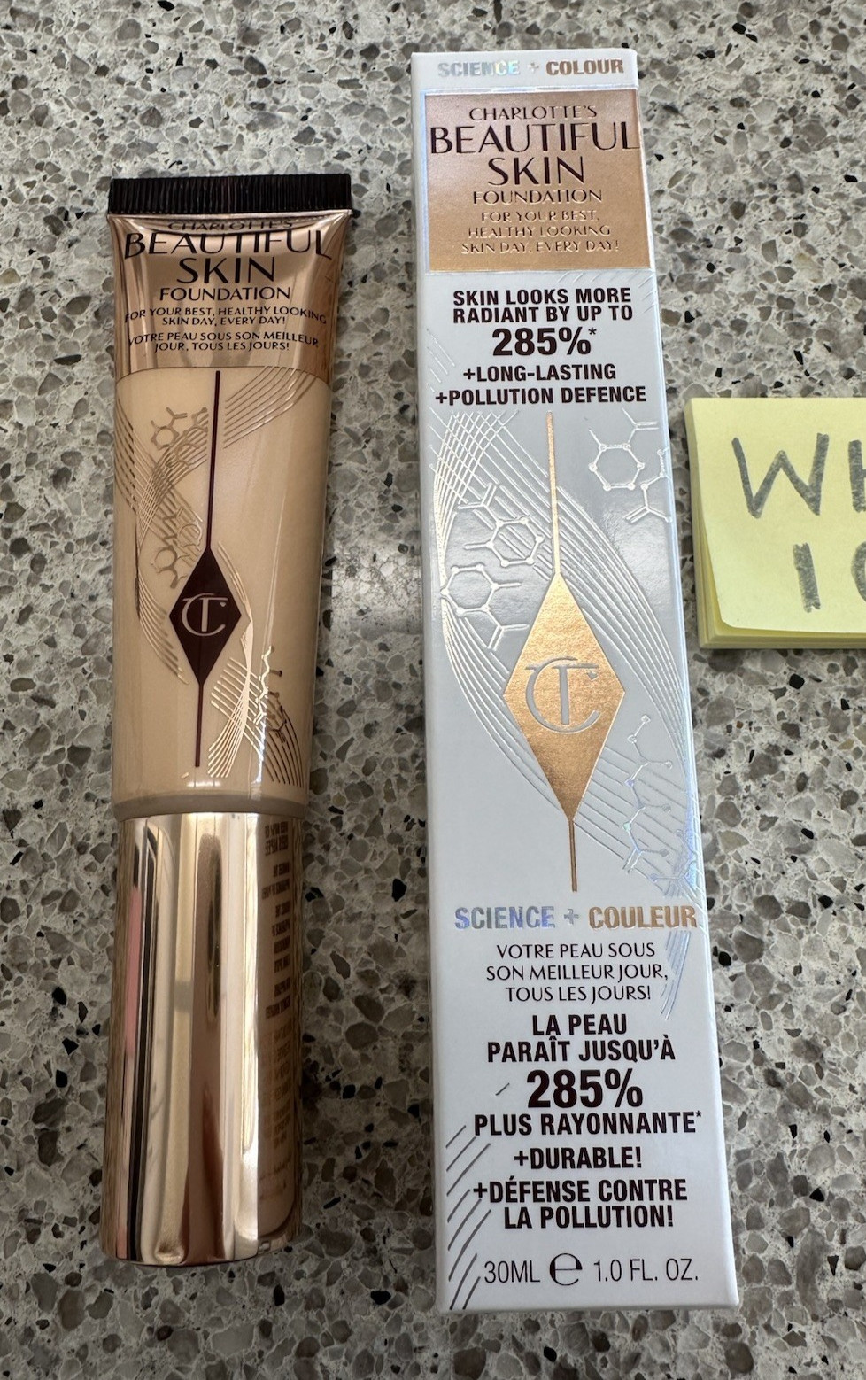 Charlotte Tilbury Beautiful Skin Foundation #3 NEUTRAL 1oz/30mL FULL SZ SEAL $52