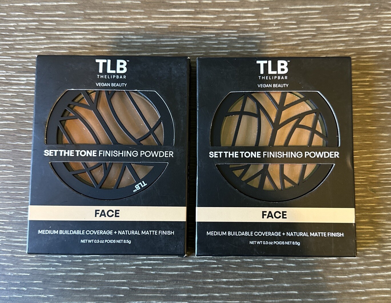 Lot of 2 – TLB Vegan Beauty Set The Tone Finishing Powder Bronze Beauty