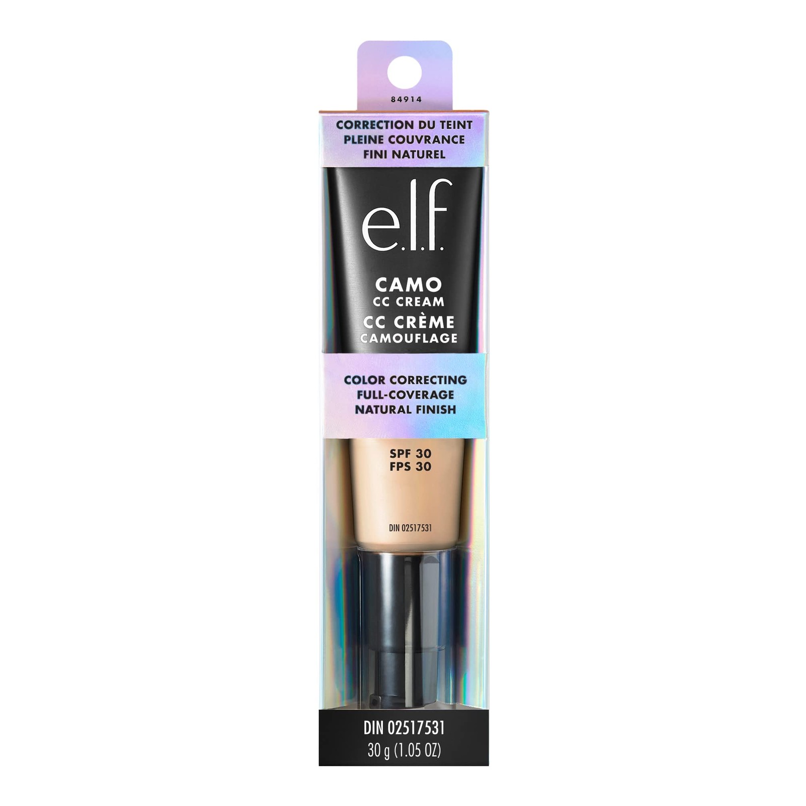e.l.f. Camo CC Cream, Color Correcting Medium-To-Full Coverage Foundation wit…