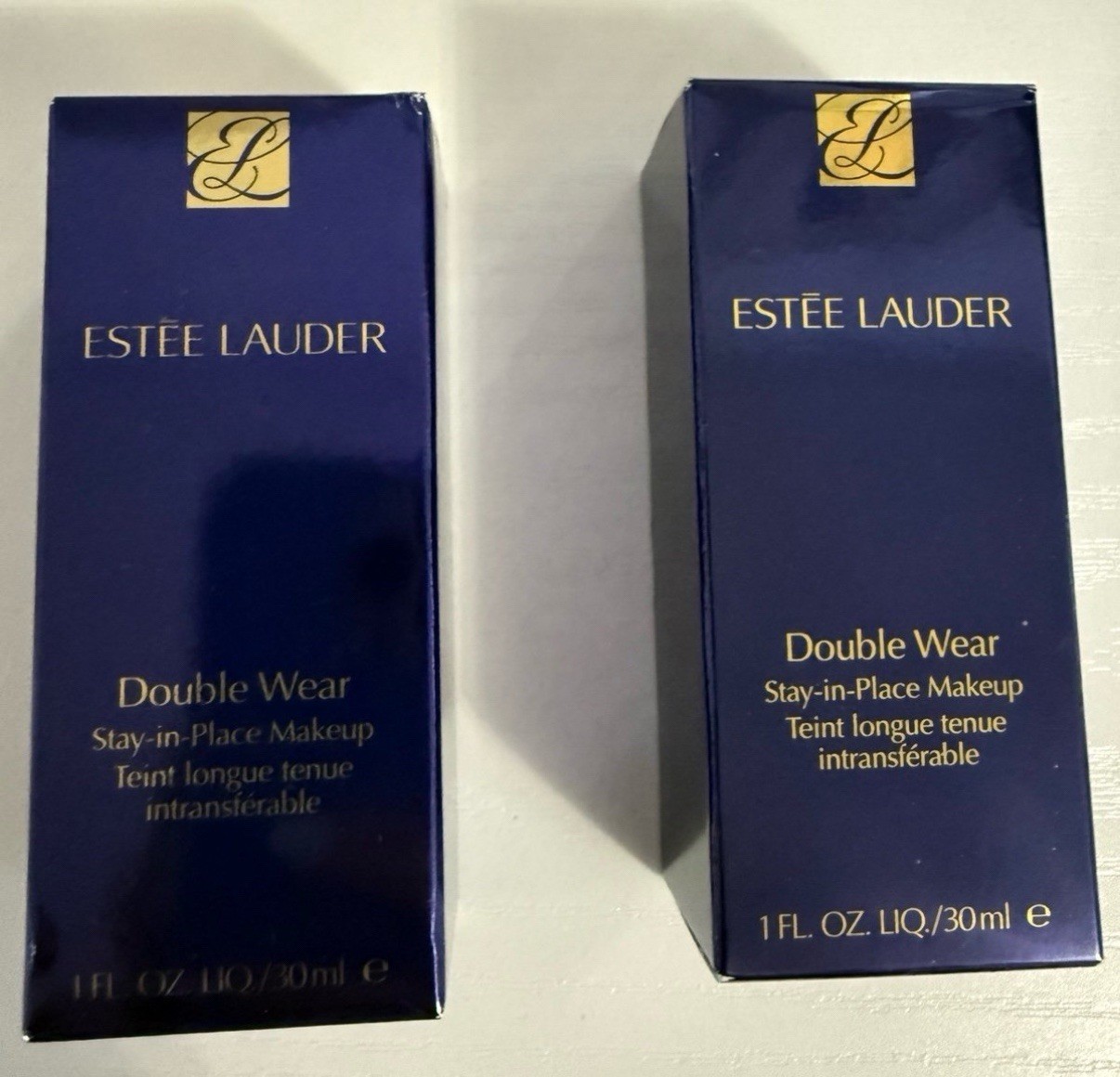 Estee Lauder Double WearStay-in-Place Foundation shades Buff and Fresco