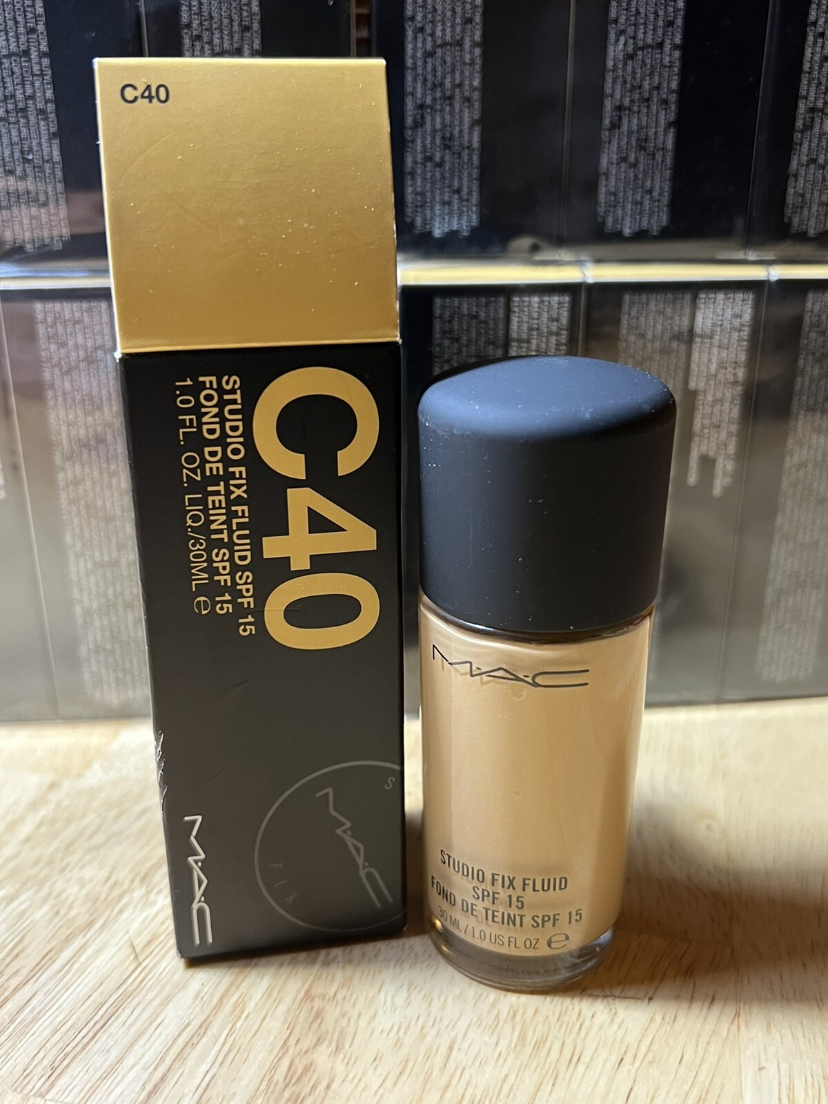 Mac Studio Fix Fluid Foundation SPF15 C40 – Full Size 30mL / 1.0 Oz. New