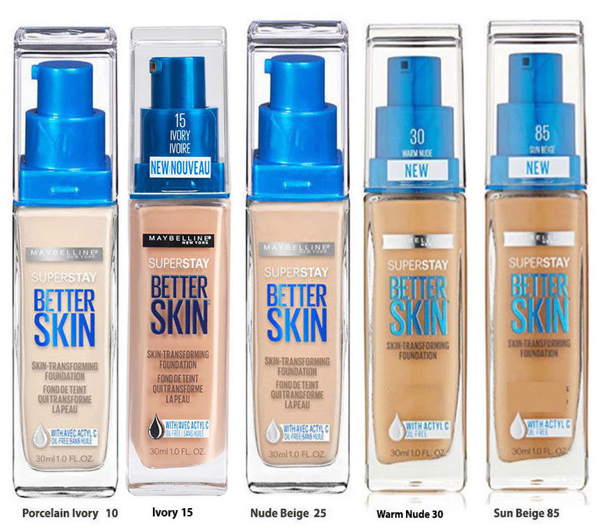 LOT OF 2 – Maybelline SuperStay Better Skin Foundation