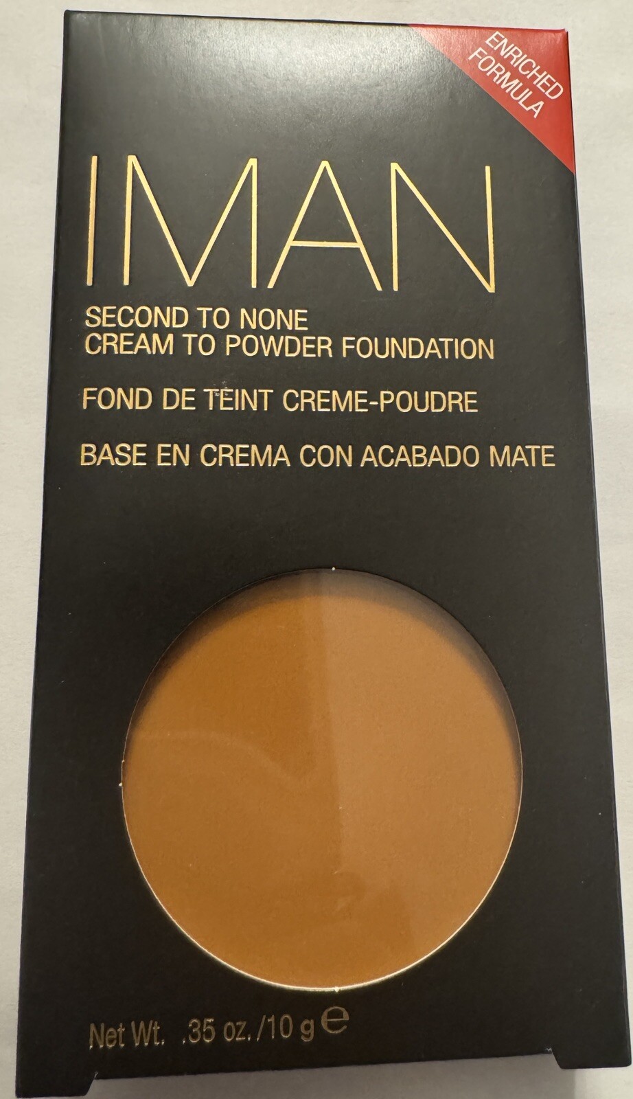 IMAN COSMETICS Second to None Cream To Powder Foundation Shade Clay 1