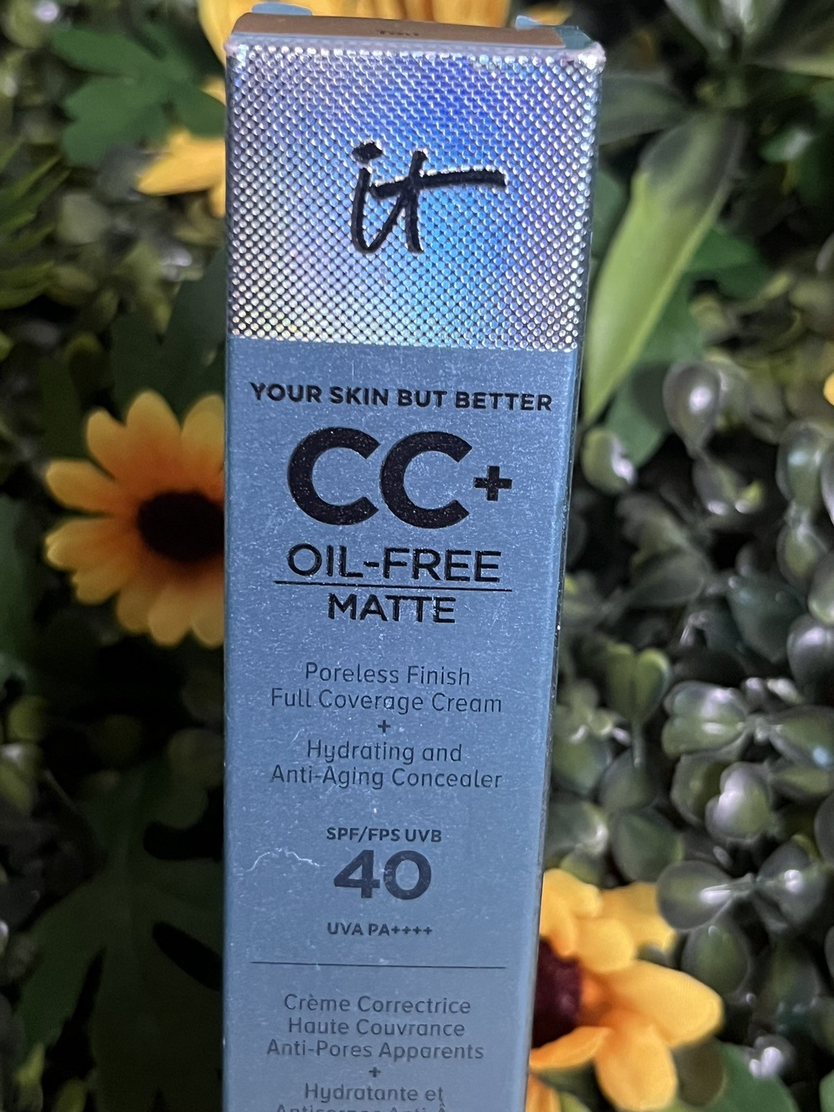 IT CC Oil Free Matte Poreless Finish Full Coverage Cream ~ Tan ~ NIB