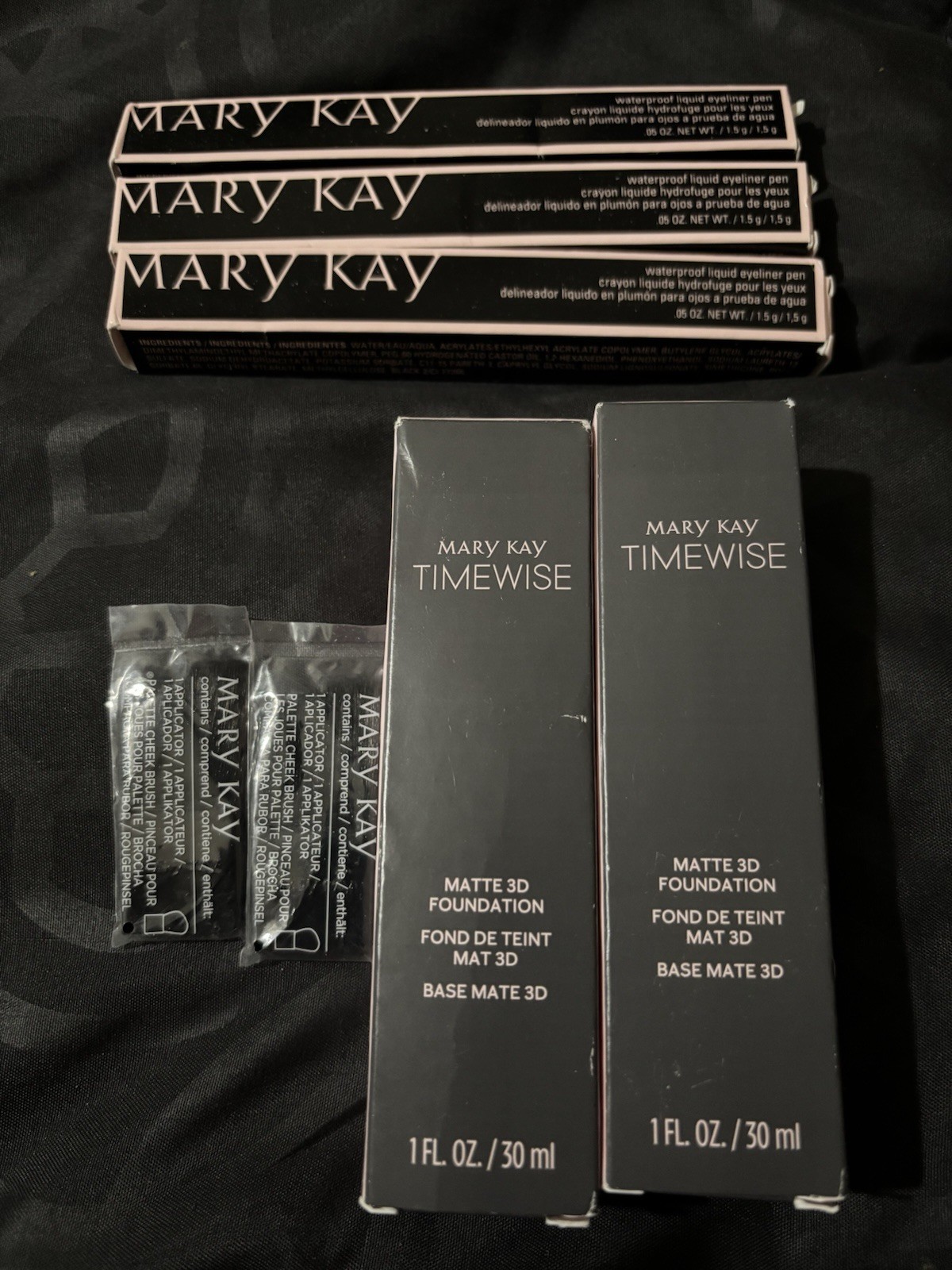 Mary Kay Lot Waterproof Liquid Eyeliner Pens Bronze C160 Foundations Applicators