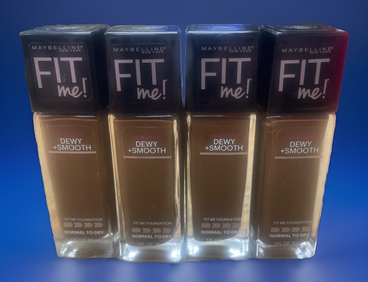 Maybelline Fit Me! Dewy + Smooth Foundation #375 Java Lot Of 4 Bottles