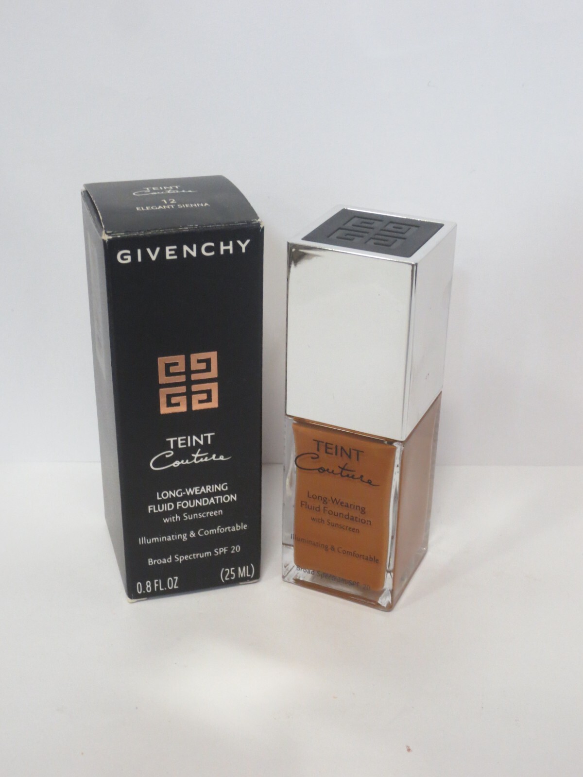 GIVENCHY TEINT COUTURE LONG-WEARING FLUID FOUNDATION SPF 20 #12 0.8 OZ BOXED