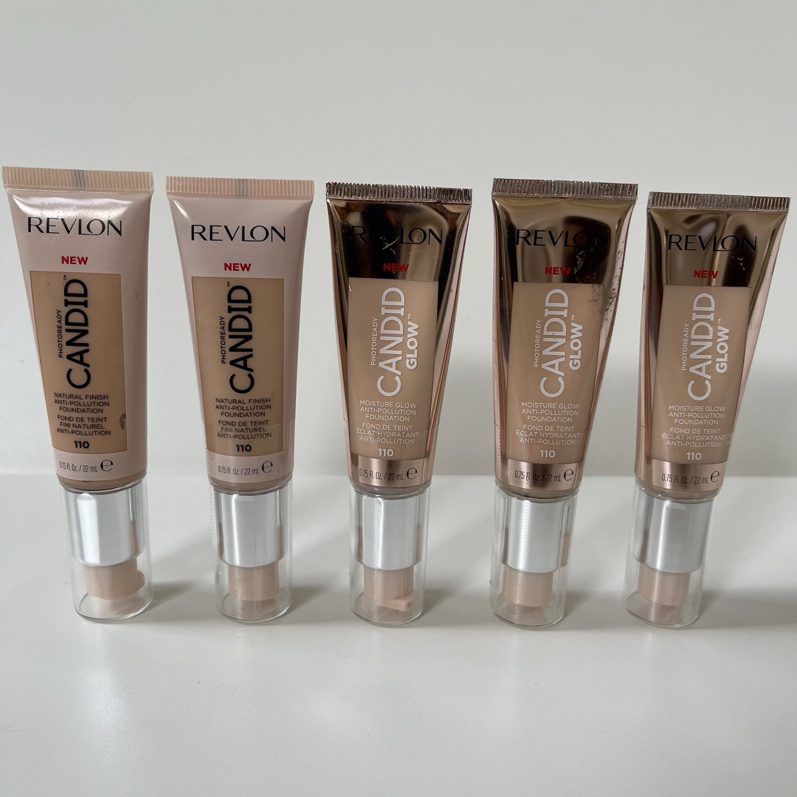 (5) “SEALED” Revlon Photoready Candid Foundation #110-PORCELAIN , 0.75oz