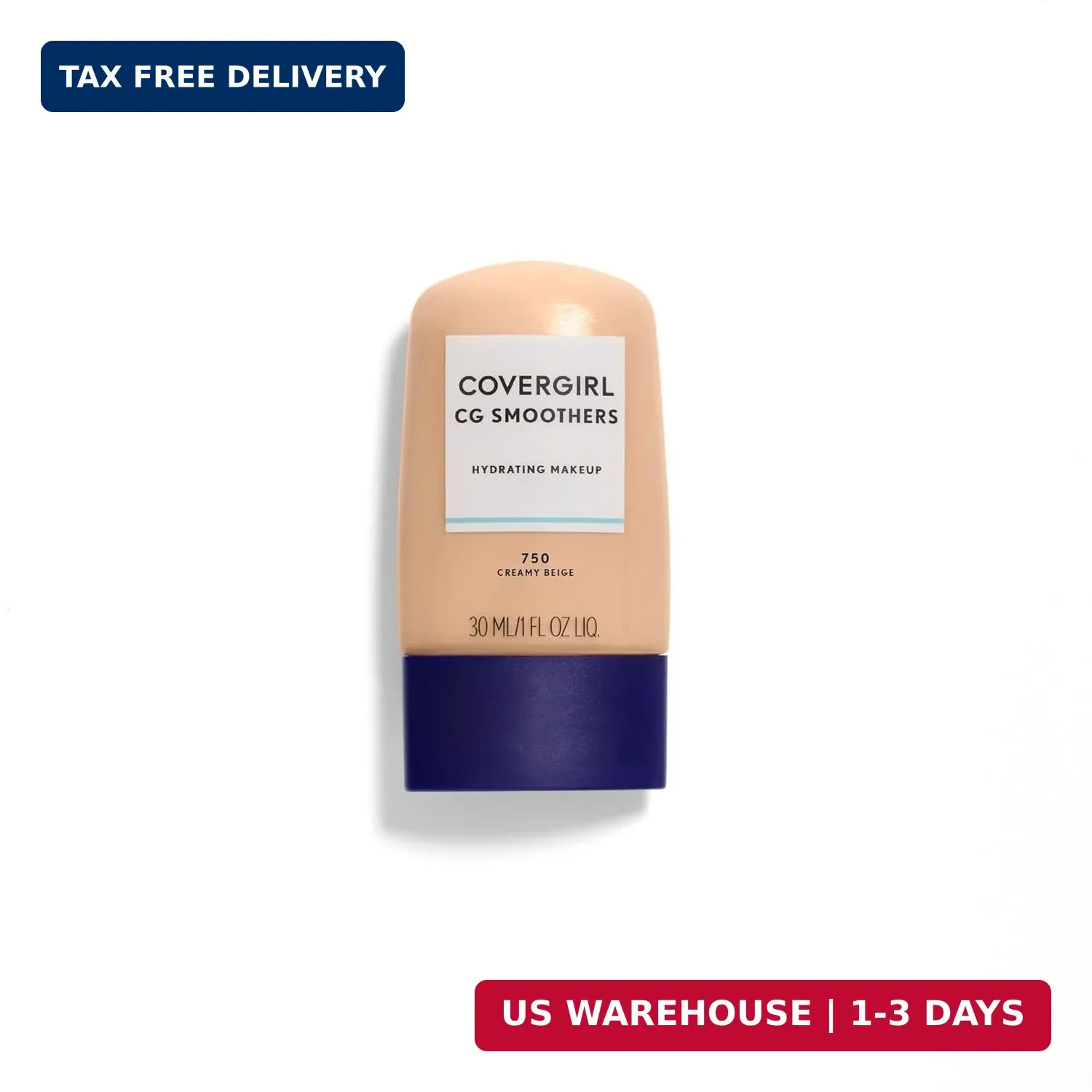 COVERGIRL Smoothers Hydrating Makeup 1 Fl Oz (Pack of 1), NATURAL BEIGE
