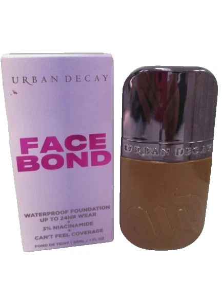 URBAN DECAY FACE BOND WATERPROOF FOUNDATION UP TO 24HR 35 DEEP WARM NEUTRAL 1 OZ