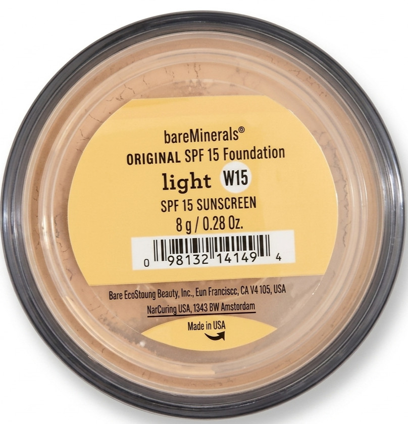 BareMinerals Original SPF 15 Foundation Light W15 Loose Powder 8g