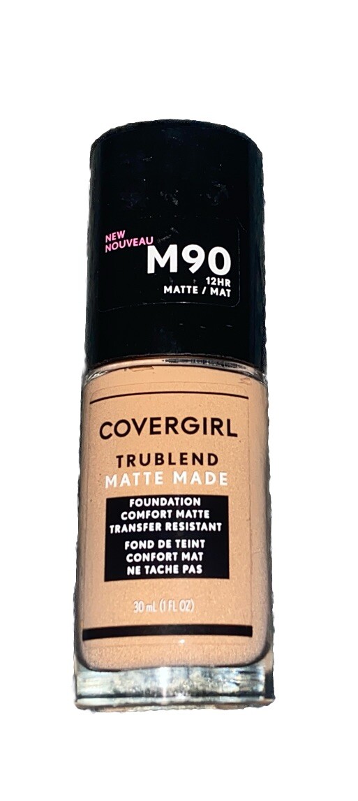 CoverGirl TruBlend Matte Made Liquid Foundation, Perfect Beige #M90. 1 Item
