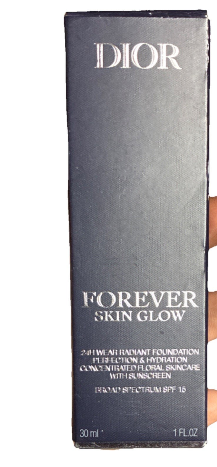 Dior Forever Skin Glow Liquid Foundation Hydrating SPF 15 1N Neutral 1 oz