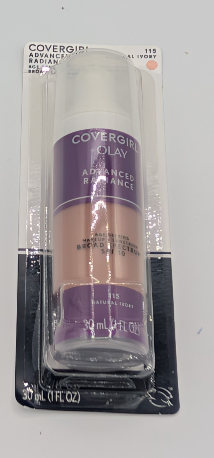 CoverGirl + Olay Advanced Radiance Age Defying Makeup, 115 NATURAL IVORY