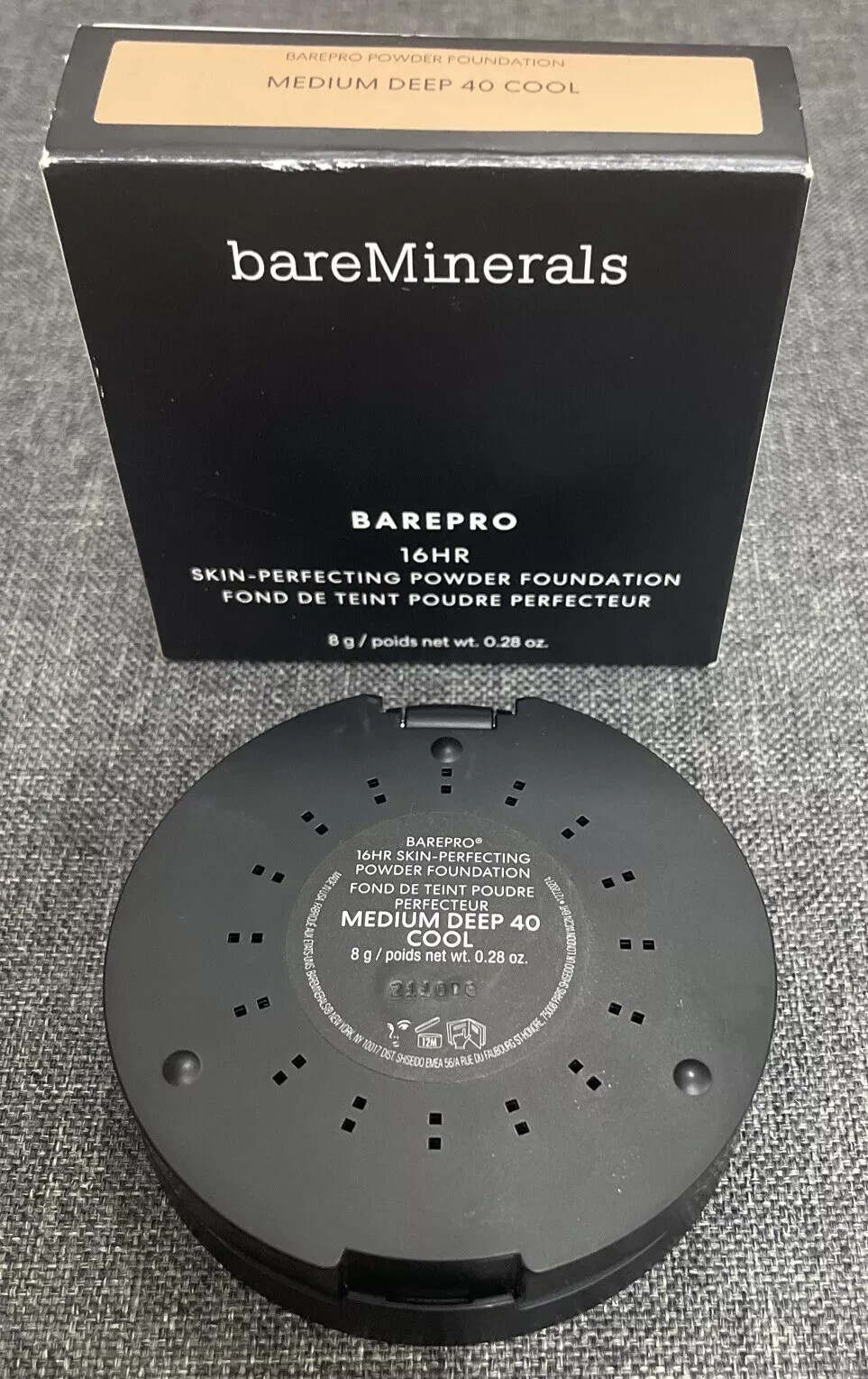 BareMinerals Barepro 16HR Skin Perfecting Foundation 40 Medium Deep Cool 0.28 Oz