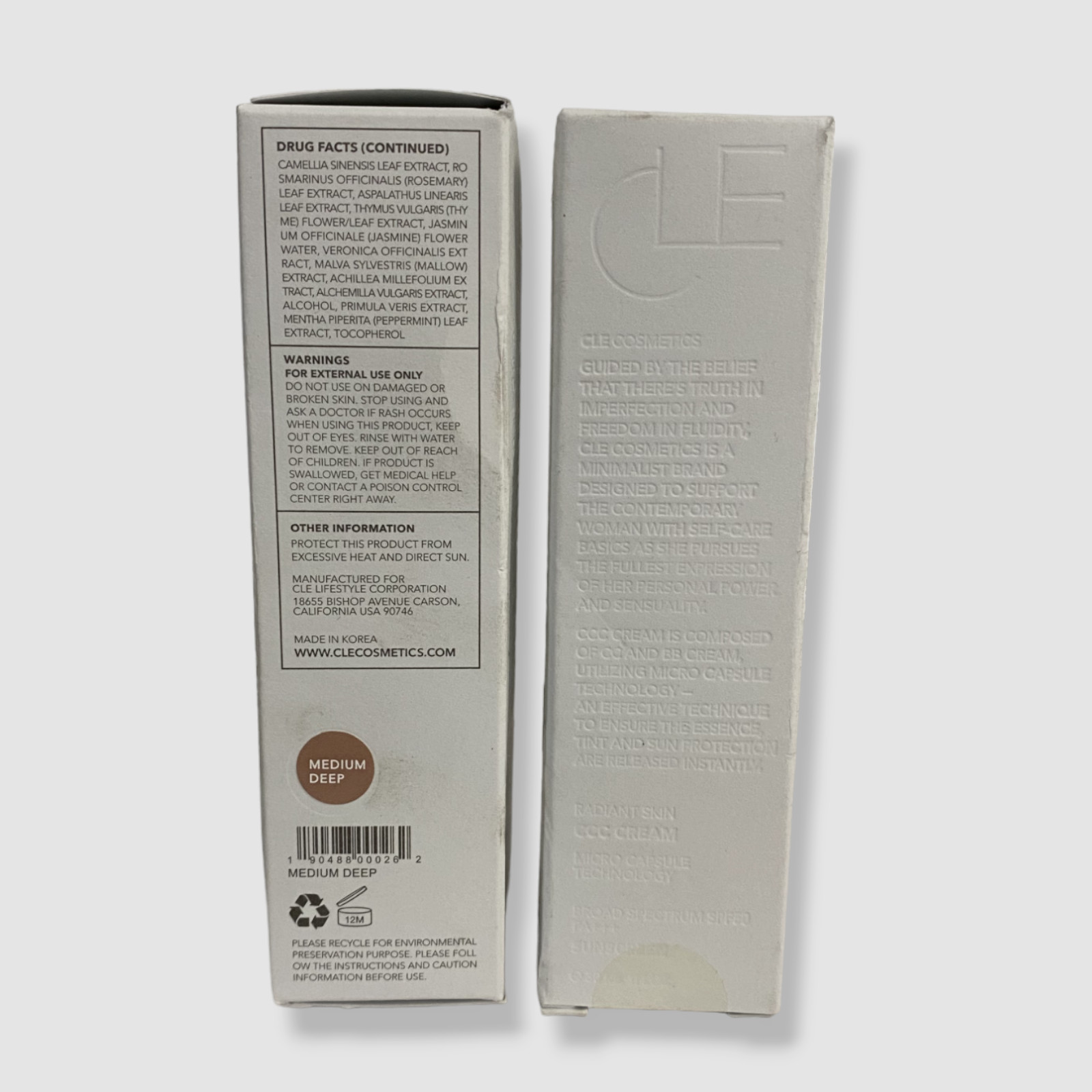 $76 CLE Cosmetics Medium Deep CCC Cream 2-Pack | 1 fl oz