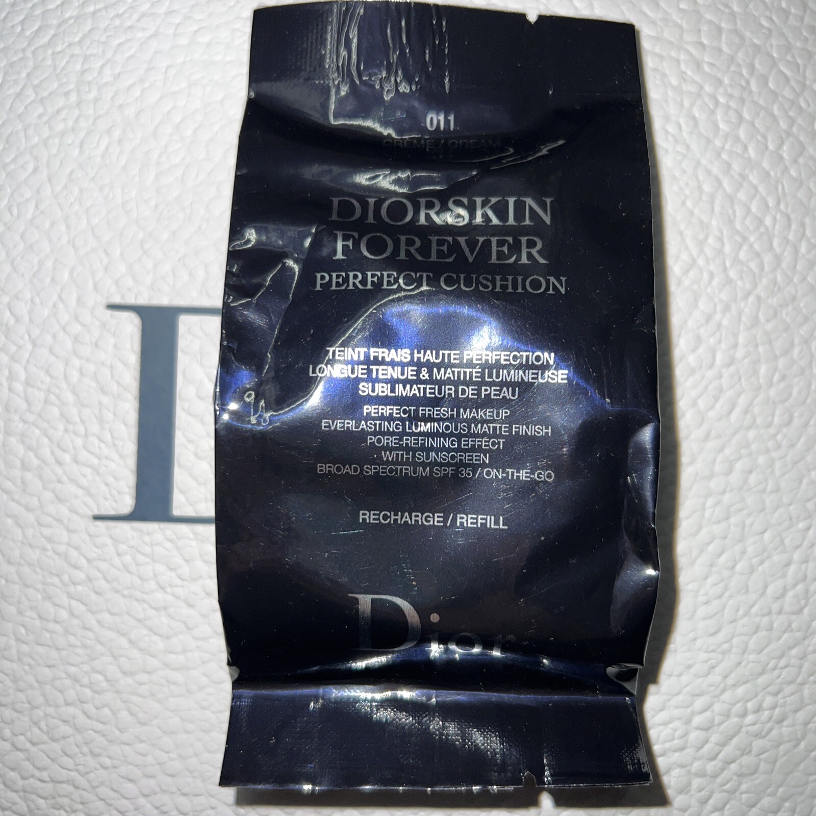 Christian Dior Forever Perfect Cushion Foundation 011 Cream 0.52REFILL NEW