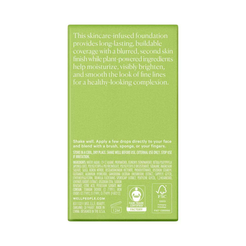 Well People Skinforia Serum Foundation – 28 Medium Neutral – 50ml: Moisturizing,