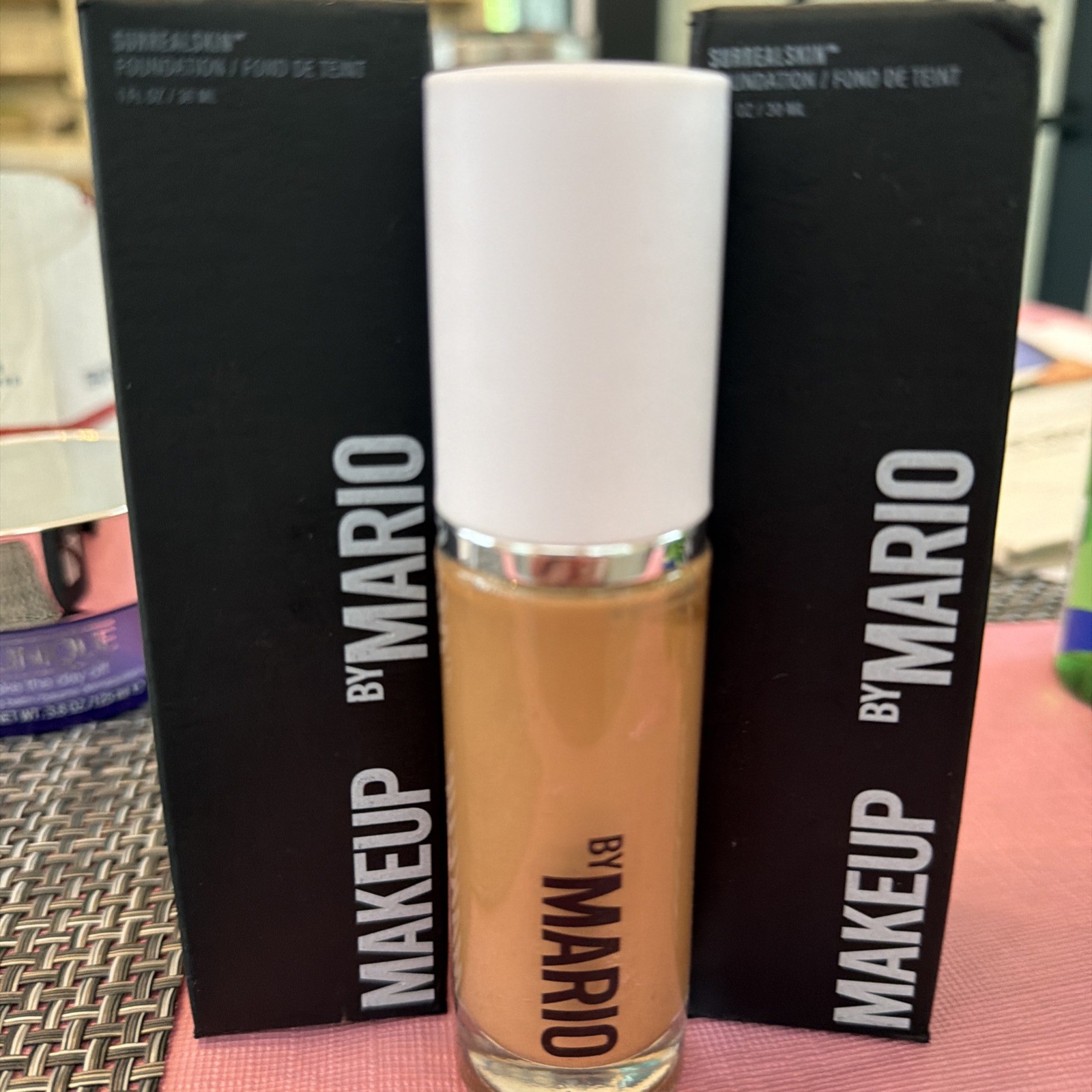 2 Pc -Makeup By Mario Surreal Skin Foundation – Tan 16C – 1 fl oz 30 ml New Box