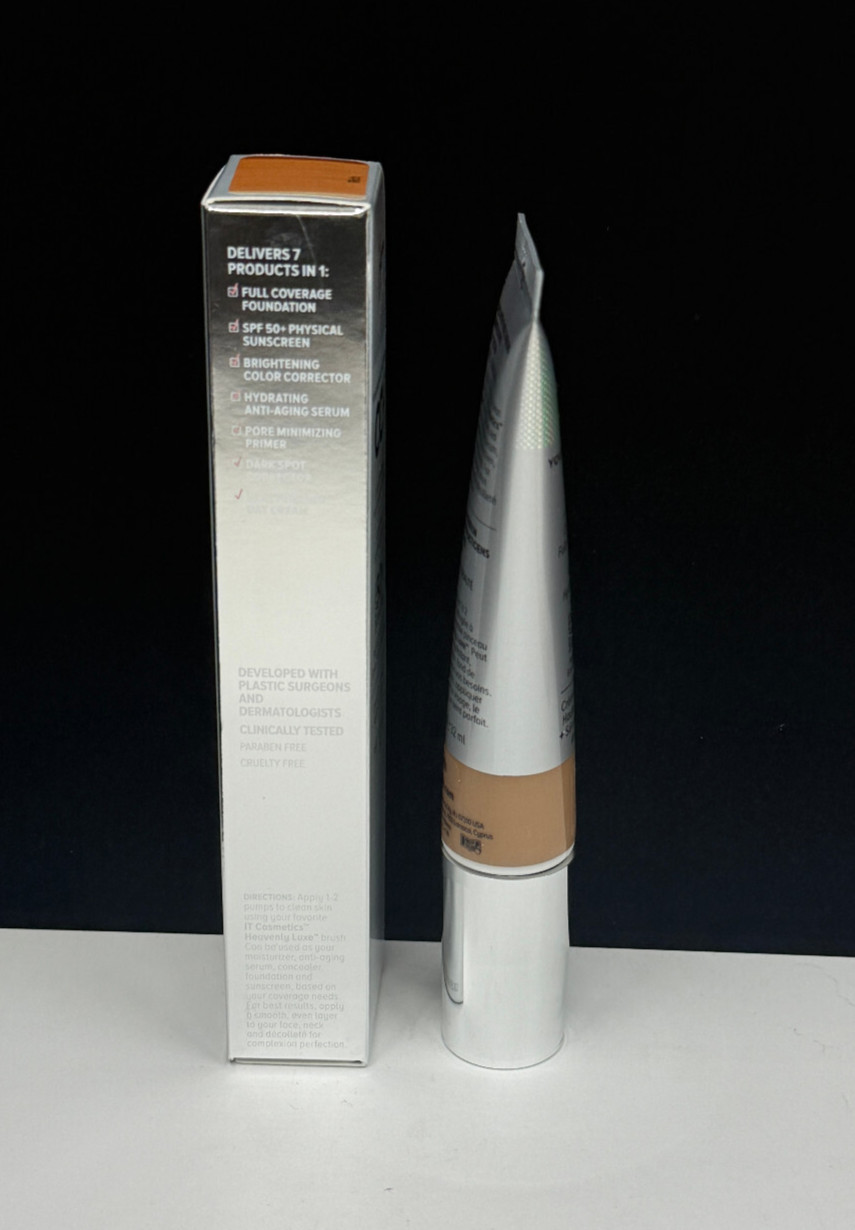 IT cosmetics Your Skin But Better CC+ Full Coverage Cream -1.08oz #Rich NEW