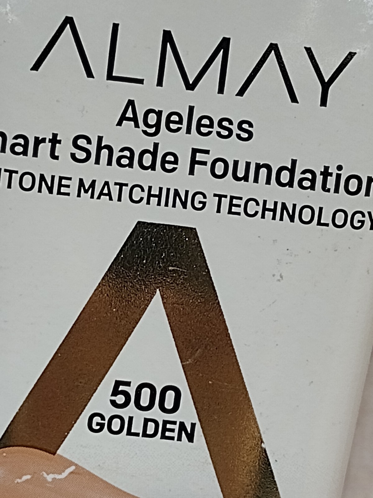 Almay AGELESS SMART SHADE FOUNDATION Hyaluronic Acid Niacinamide 1 oz 500 GOLDEN