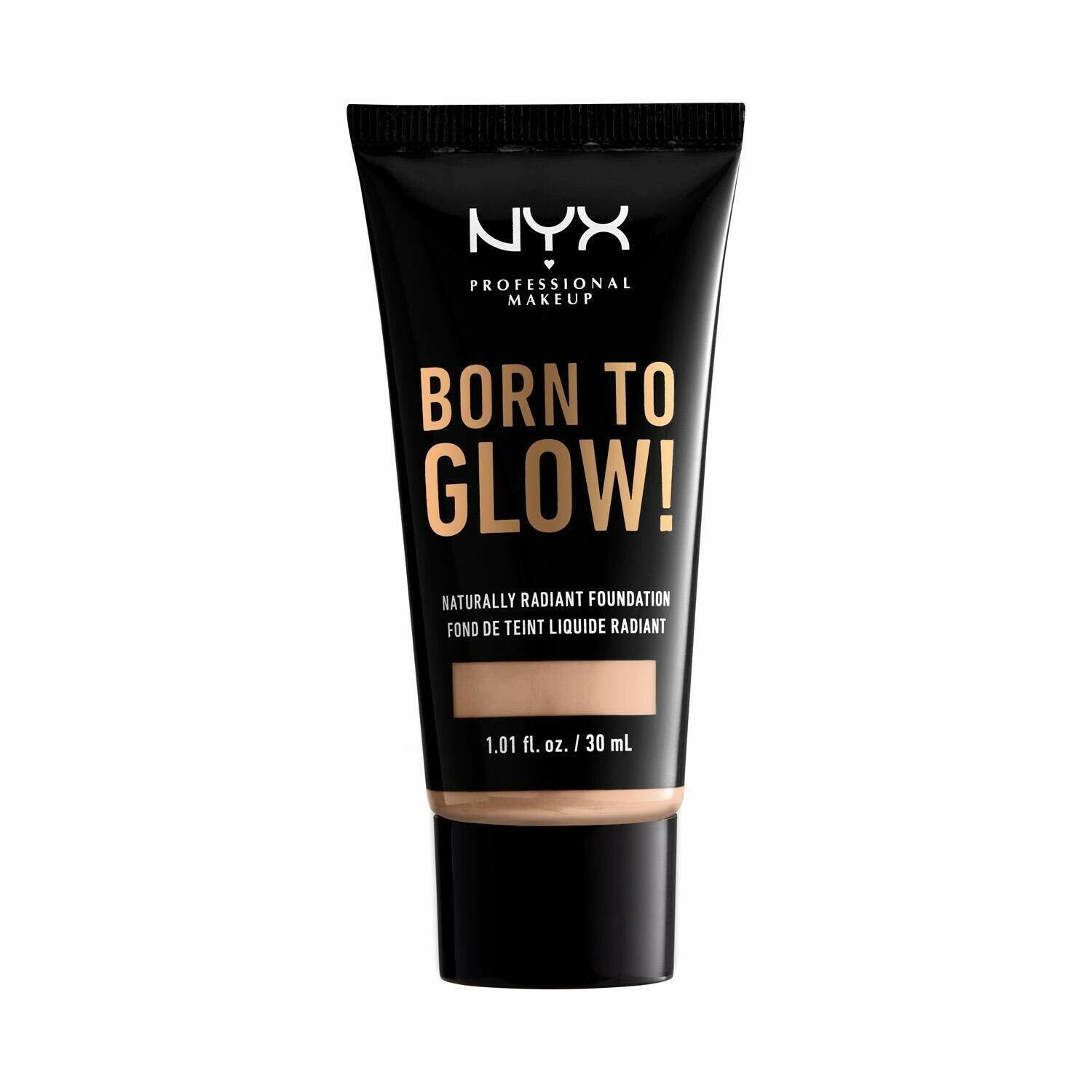 NYX MAKEUP Born To Glow Naturally Radiant Foundation 1.01 oz #BTGRF16 Mahogany