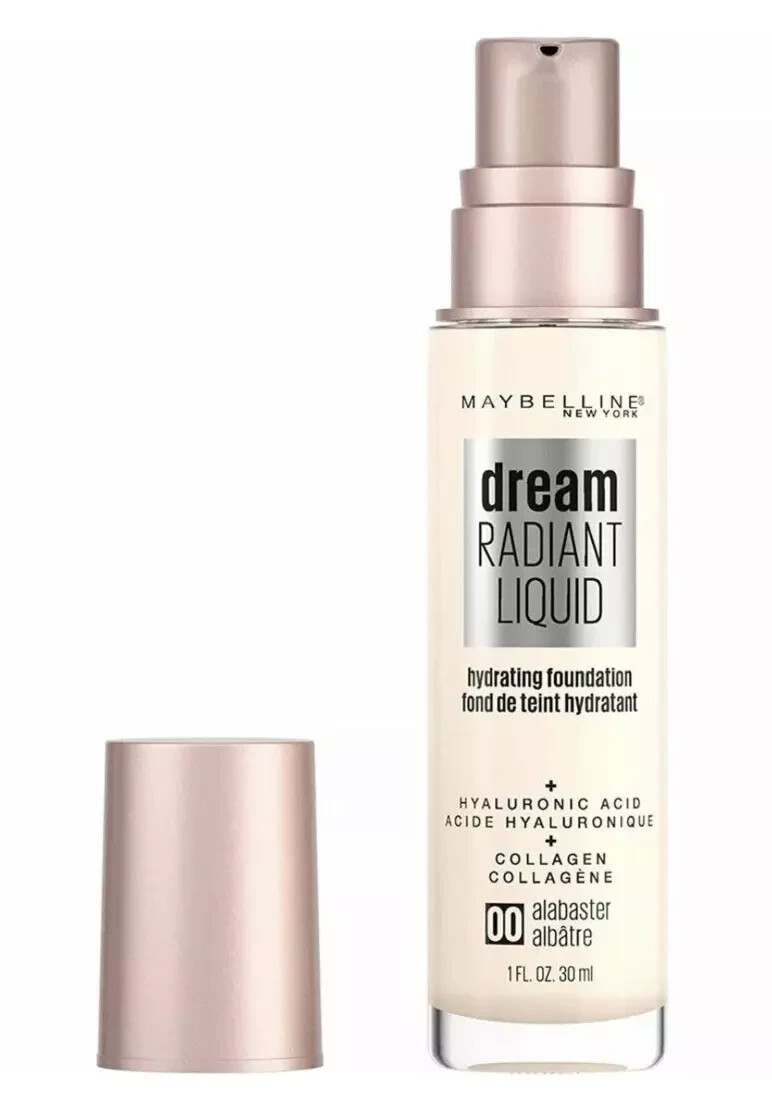Maybelline Liquid Foundation Alabaster 00 Dream Radiant Hydrating Makeup Beauty