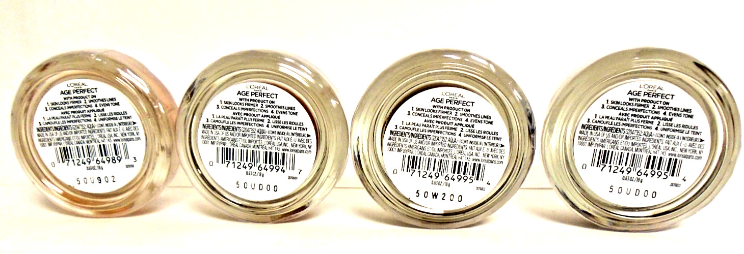 4 Jars L’Oreal Paris Age Perfect 4-in-1 Tinted Balm 20 Fair, 20 Deep, 10 Deep